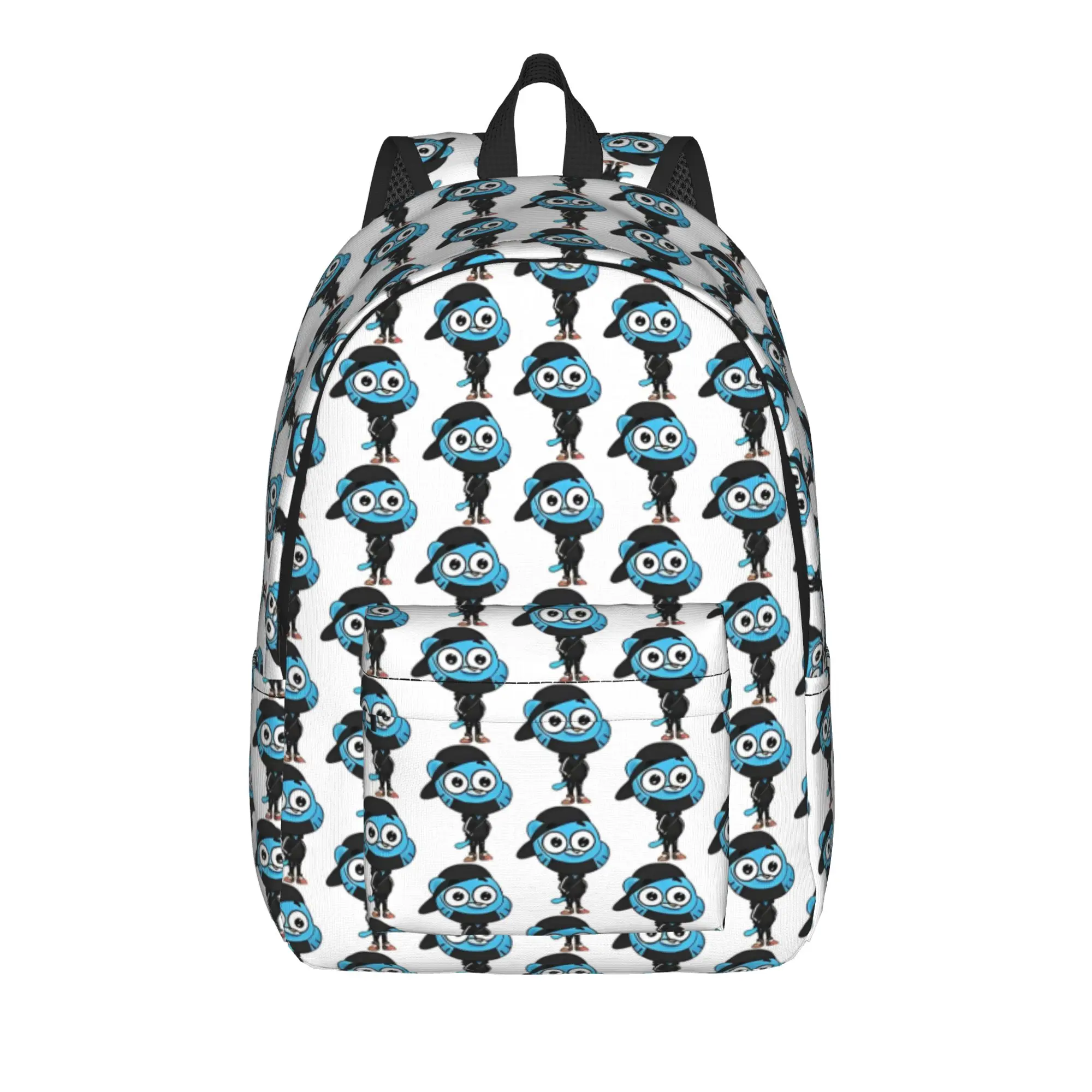 Cute Cartoon Comedy Backpack for Men Women Student Hiking Travel Daypack The Amazing World Of Gumballs  Laptop Canvas Bags