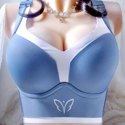 Women Smooth Seamless Bra Full Coverage Wireless Brassiere 34 36 38 40 42 46 50 C D E Female Lightly Lined Large Size Underwear