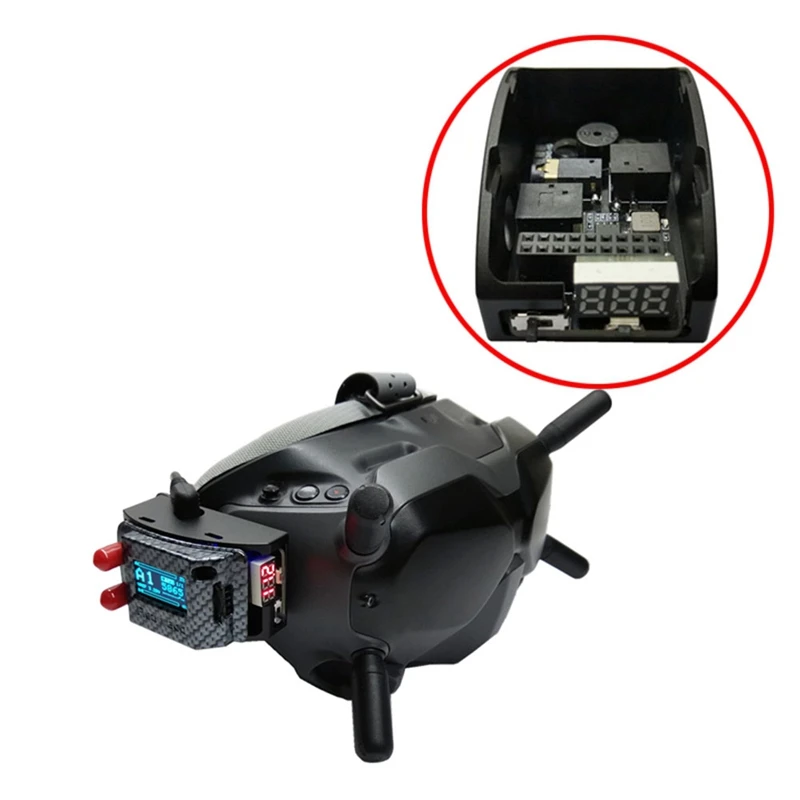 HOT-5.8G RX PORT 3.0 PLUS Receiver Digital To Analog Receiving Module With Low Voltage Alarm For Fatshark DJI FPV V1 V2