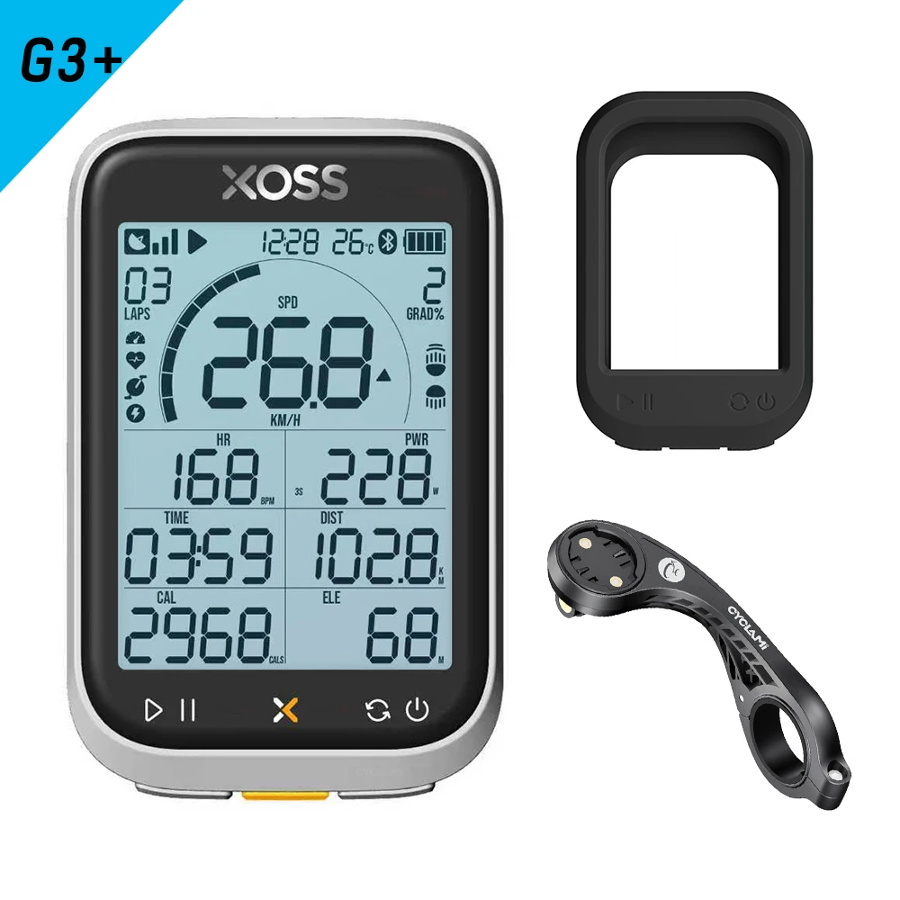 XOSS G3 G3+ Plus G+ Gen3 GPS Bike Computer 2.8 inch Screen