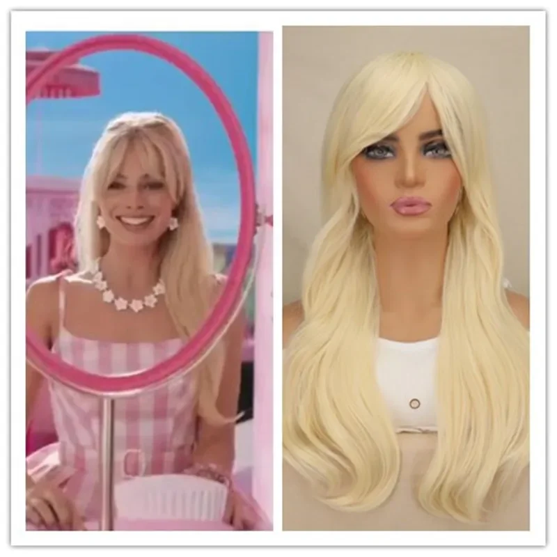 

Barbie Light Blonde Wig Long Wavy Barbie Blonde Wig Cosplay Synthetic Costume Wigs Halloween costumes Wigs