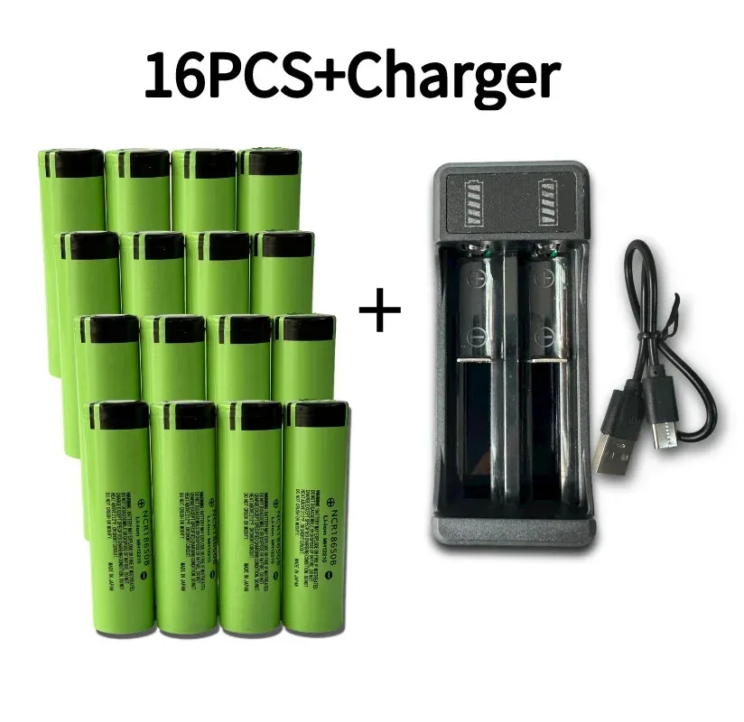 NCR18650B batteries Rechargeable lithium battery 18650 Battery 3.7V 3400mAh 34B pour lamp de poche chargeur USB original new