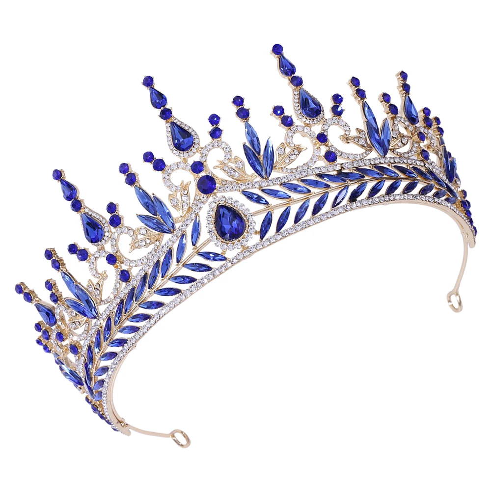 

Bride Crown Headdress Rhinestone Elegant Headpiece Wedding Bridal Hair Accessories Decorative Headbands Bridesmaid Tiara