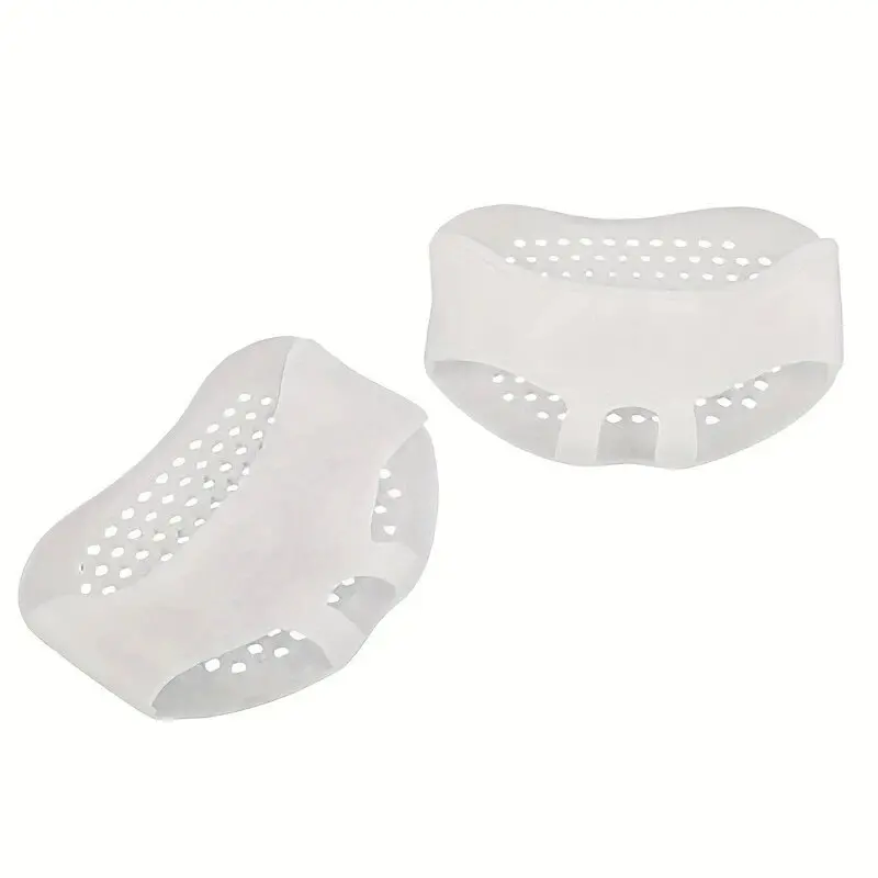 2PCS Forefoot Silicone Gel Insoles Toe Separator Thumb Valgus Orthopaedic Foot Protector Bunion Adjuster Guard Feet Care Cushion