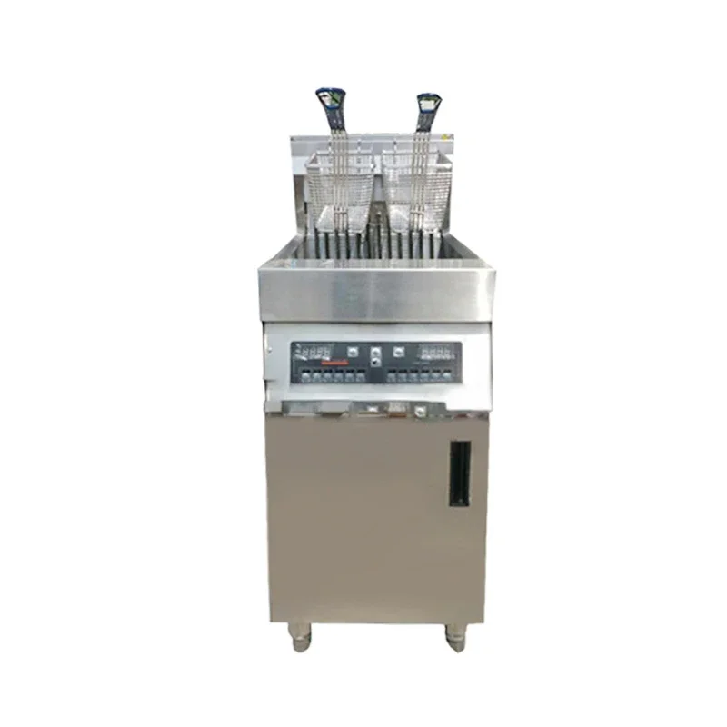 

EF-28L Vertical Computer Board Frying Pan Commercial Single Cylinder Double Screen with Timer Computer Version Electric Fryer