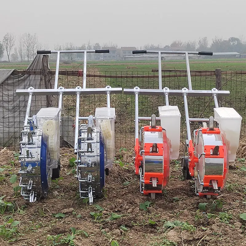 Double-row Precision Sowing Machine Hand-push Point Sowing Machine Multi-functional Corn Soybean and Peanut Sowing Equipment