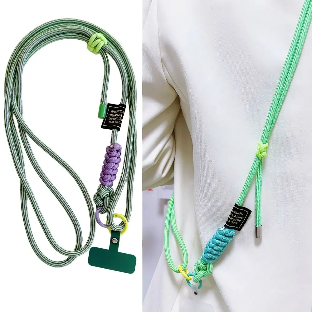 الفاخرة قابل للتعديل مضفر الهاتف سلسلة مفاتيح قصيرة الحلي جراب هاتف شنق حبل السلامة ضد التعادل حبل ملحقات الهاتف #2