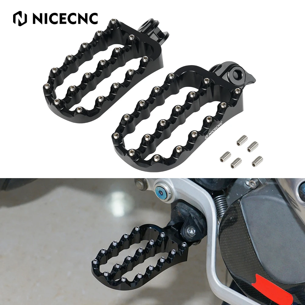 NiceCNC Motorcycle Foot Pegs Footrest Footpegs Rests Pedals For KTM 390 Adventure 390 ADV 2020-2022 2023 2024 2021