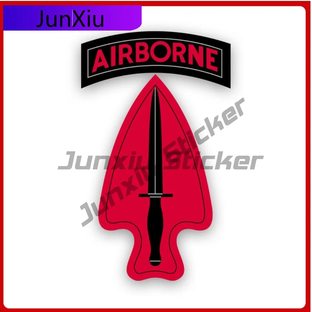 Stylish Us Army Special Operations Command Sticker Uv Protected Decals Airborne Fort Bragg Usasoc Forces Specops Spec Ops
