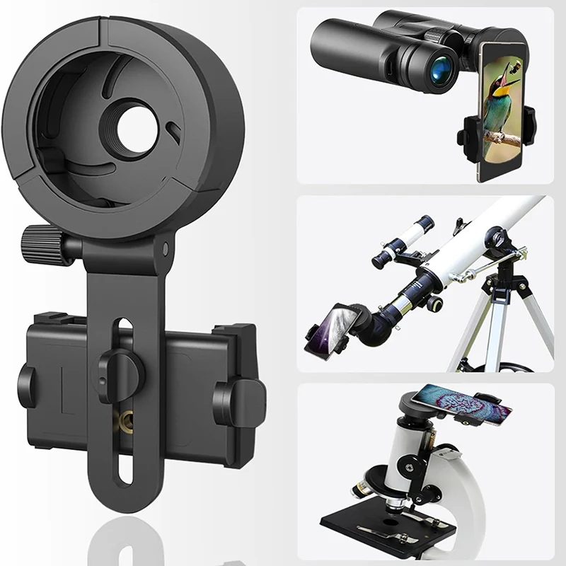 Eyeskey Adaptador de telefone universal Captura momentos impressionantes com seu smartphone através de binóculos Monóculos Escopos Telescópios