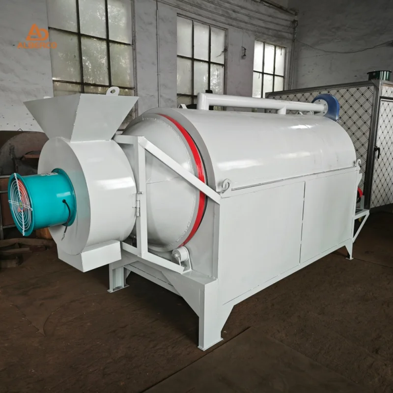 

Industrial Hot Air Rotary Drum Machine For Biomass Feed Powder Sand Sludge Organic Waste Drying Needs