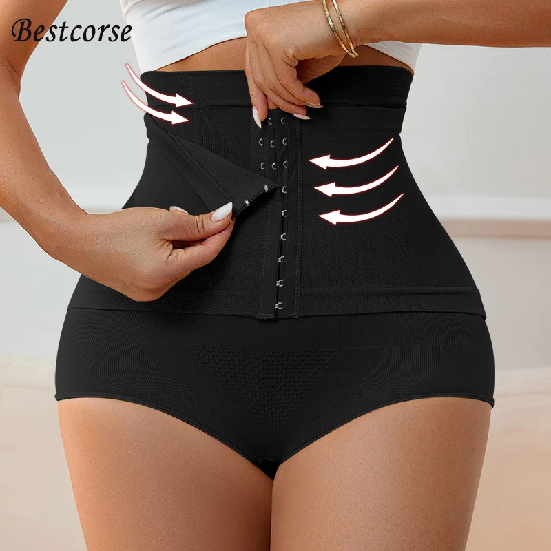 

High Waist Panty Girdle Flat Tummy Control Slimming Waist Trainer Girdle Panty Panty With Belt Shapewear Women Shaping Pants