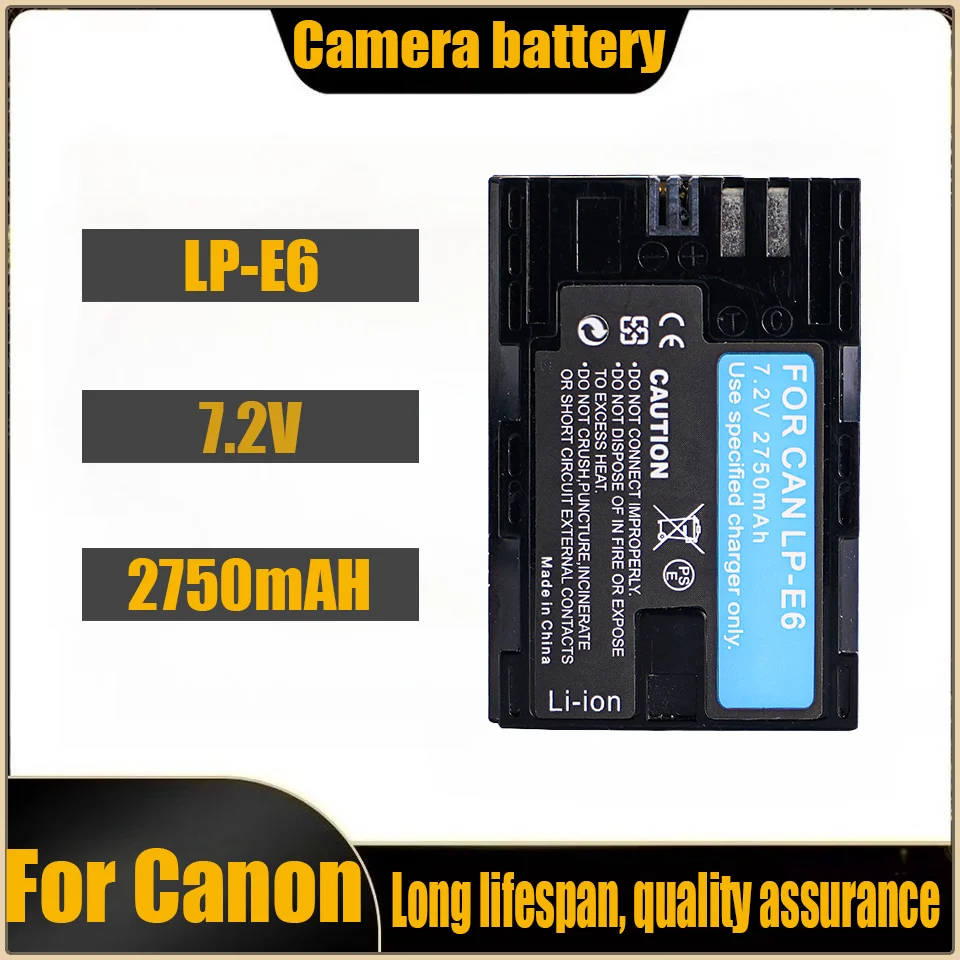 

For Canon LP-E6 lpe6 camera battery EOS80D 90D 5D3 5D4 6D2 7D R5 5D2