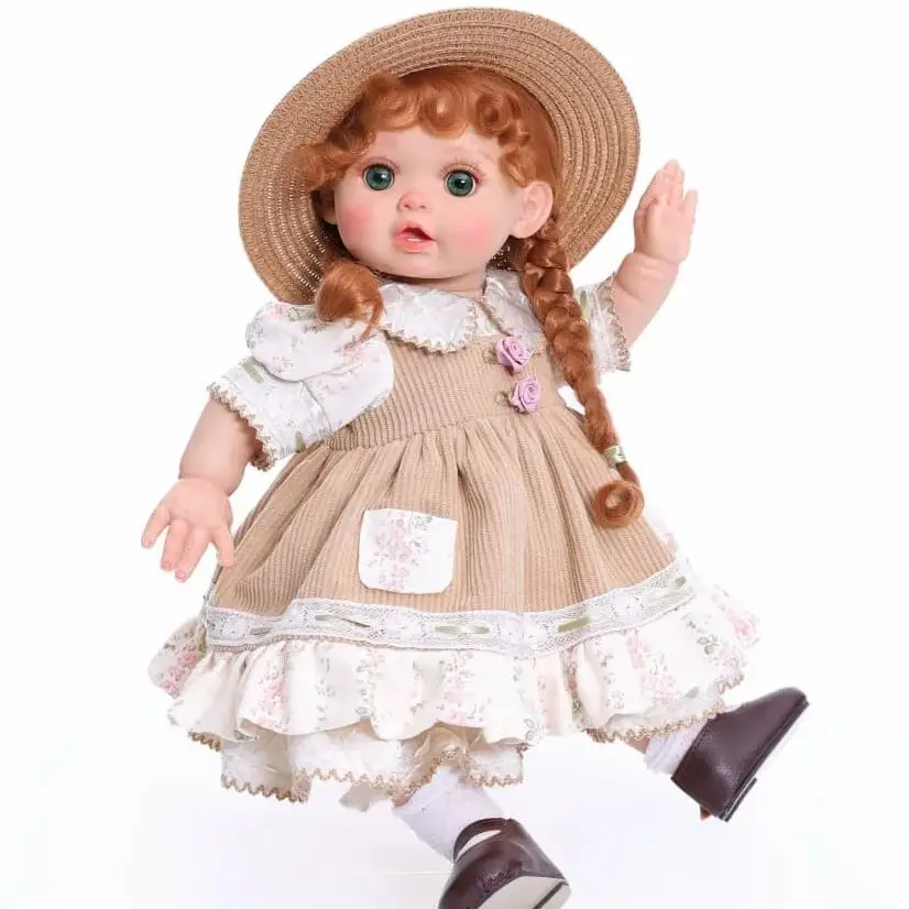 

Оригинальная реалистичная кукла-реборн Cloveray в ретро-пасторальном стиле, 18 дюймов, с ручной росписью, для девочек, подарок на день рождения, подарок на Рождество, игрушка