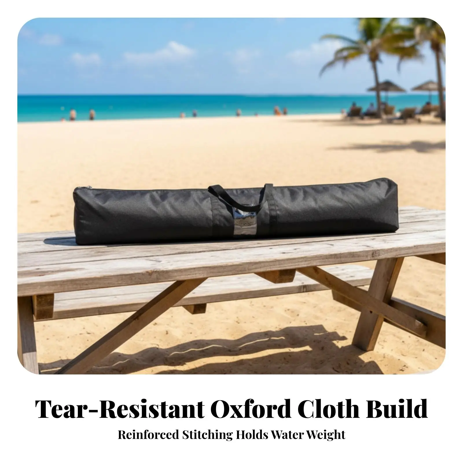 Carrying Bag with Handle | Secure Zippered Opening, Portable Design, Long Rectangular Bag