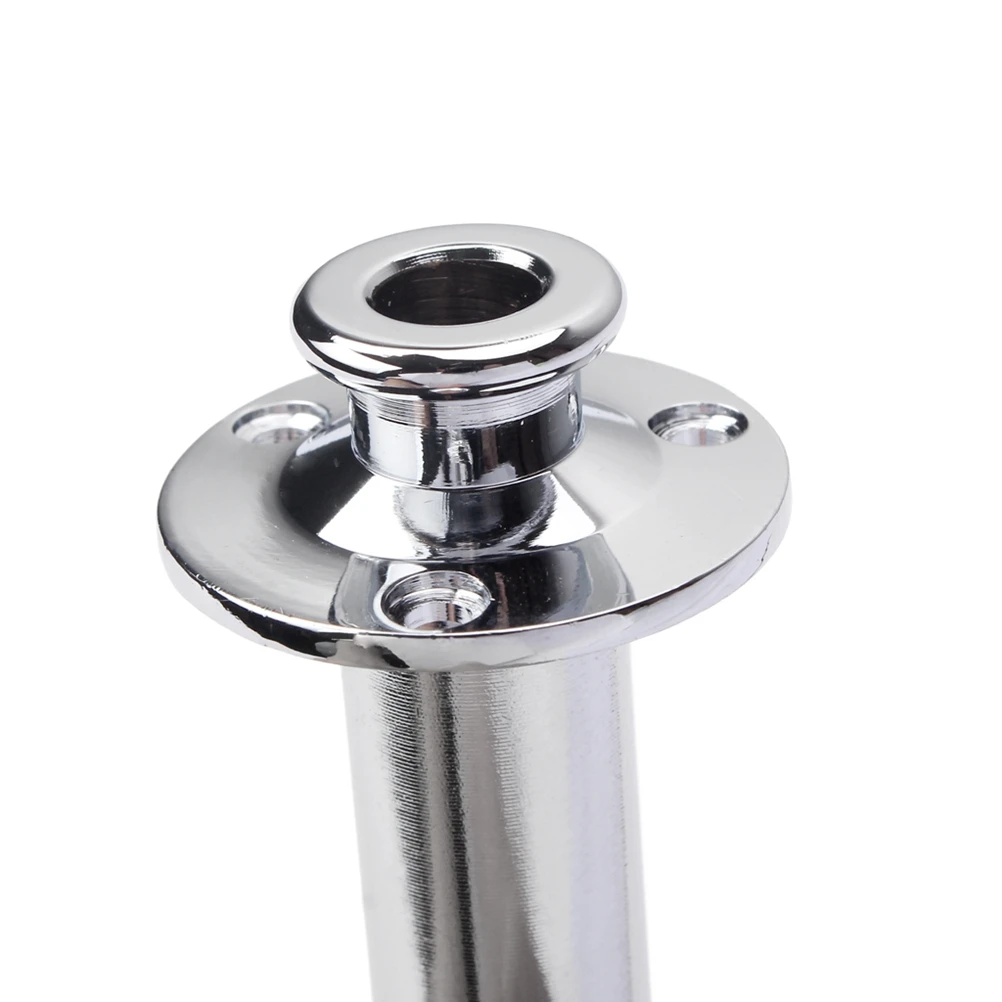 

Chrome Tube 1/4 Inch Endpin Guitar Output Jack Plug with 3 Screws Strap Guitar Cylinder Cylinder Jack Button Design