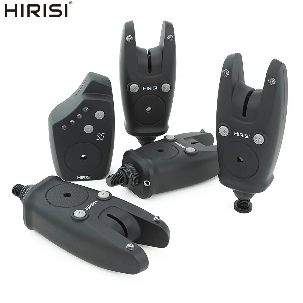 hirisi-s5-1-4-carp-fishing-bite-alarm-set-waterproof-adjustable-volume-tone-sensitivity-with-receiver-and-storage-case