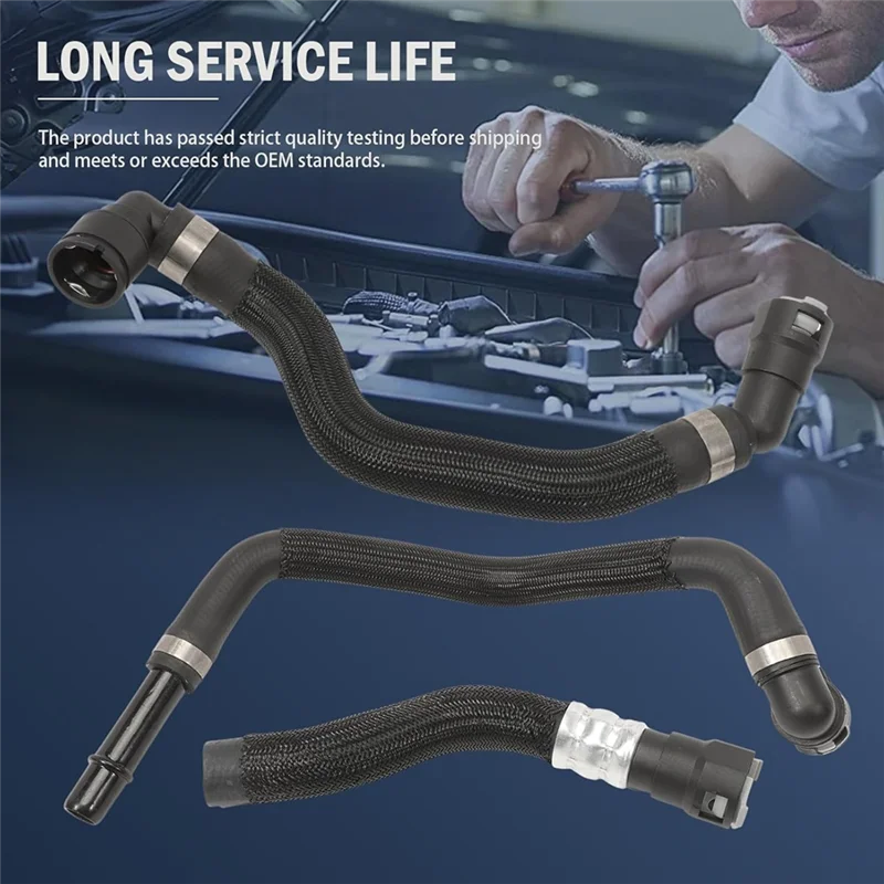 

For Jeep Cherokee 2014-2018 Chrysler 200 2015-2017 Replacement Heater Hose Connector Kit 68199254AB 68199254AA