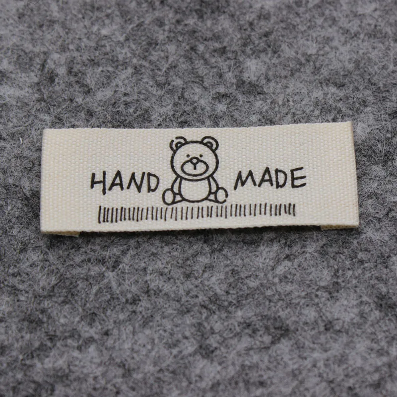 100pcs handmade label/cloth cotton printed  label /garment cotton printed  label