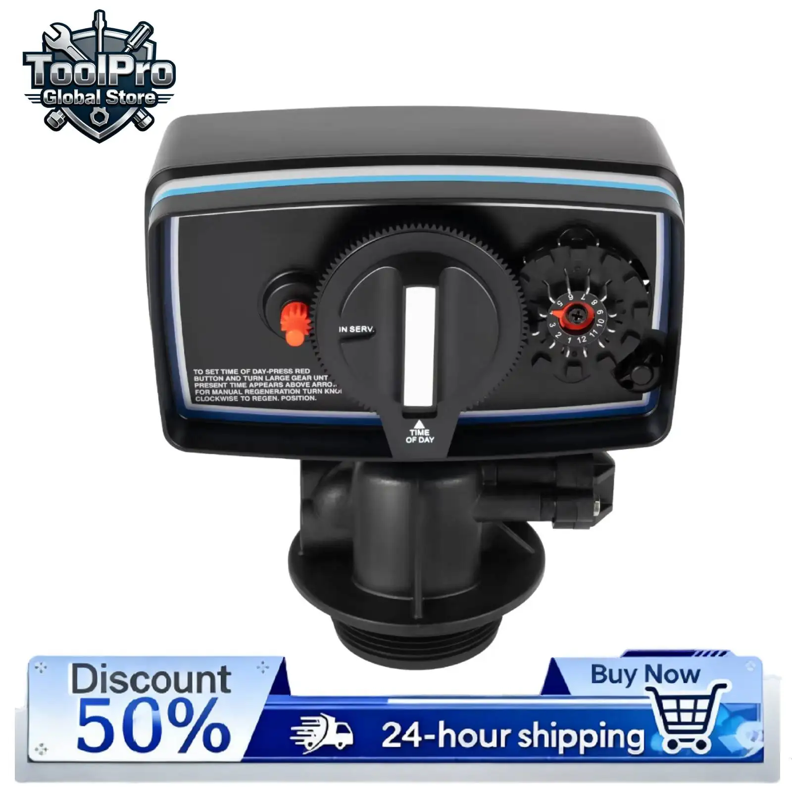 

3W Time Clock Control Valve, Automatic Valve Water Purifier Time Control Valve Water Softening Valve,110V