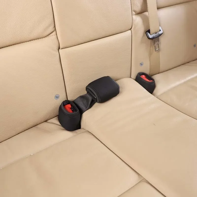 

For BMW 3 Series E90 2005-2012 Cloth Black Car Rear Seat Belt Base Protective Cover Sticker Car Interior Accessories 3pcs