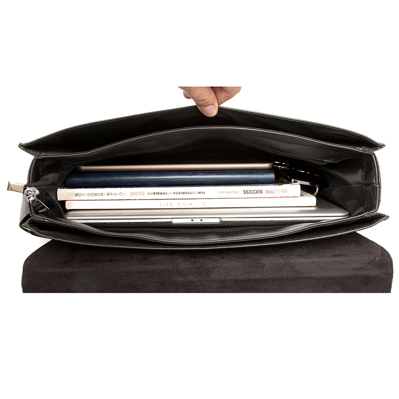 Men's bag High quality latch clamshell briefcase Business Document Information Storage Bags Executive briefcase men's handbag