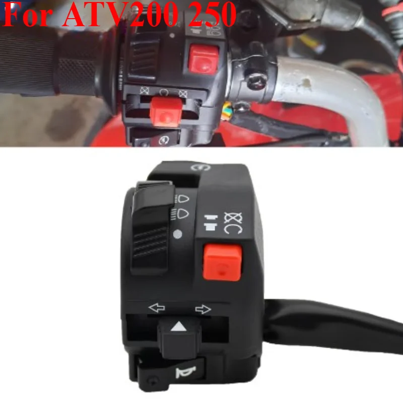 

Motorcycle Electric Start Switch Horn Turn Signals Indicator Switch Far Near Light Button for ATV200 250，22MM