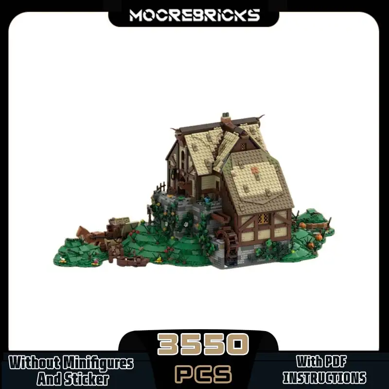 

Famous Architecture Serie MOC Sandman Mill Building Blocks Creative Film view Assembly Model Originality Bricks Toy Xmas Gifts