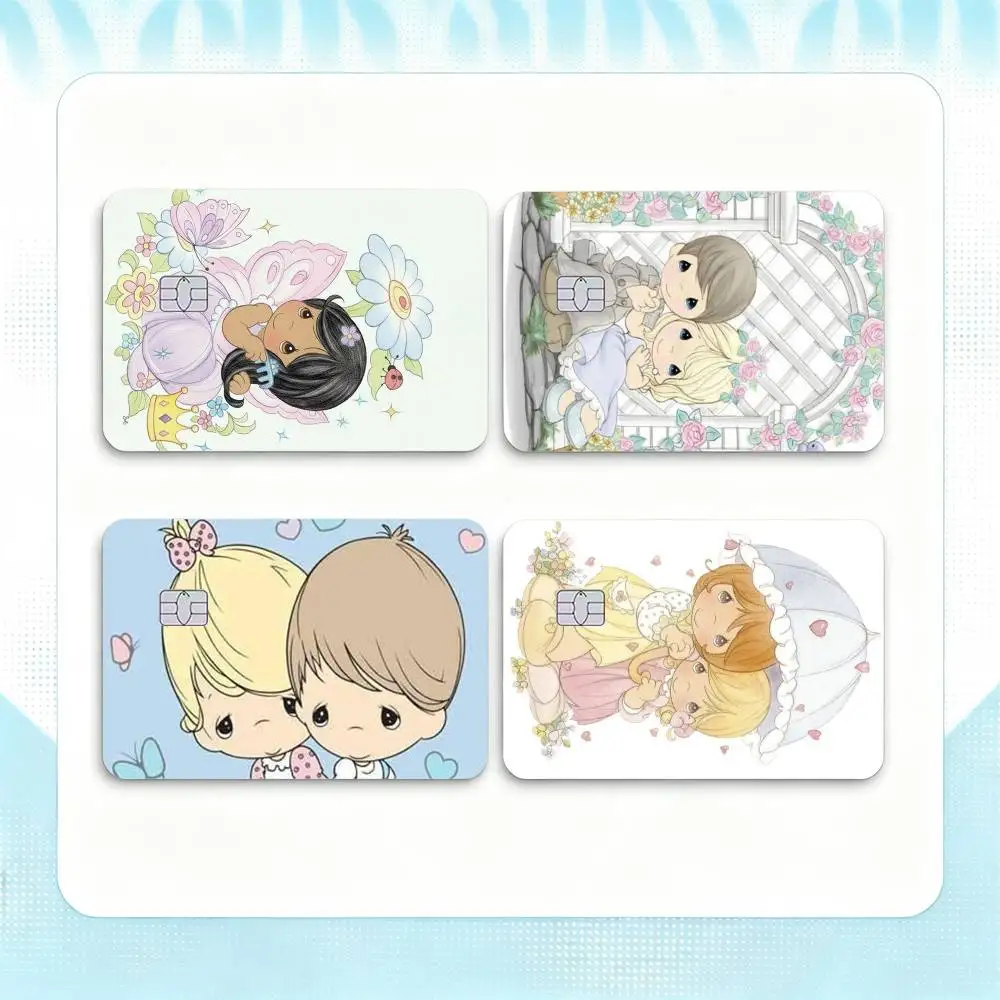 P-Precious Moments Credit Card HD Stickers Game Card Decal Small Chip Waterproof Sticker Gift