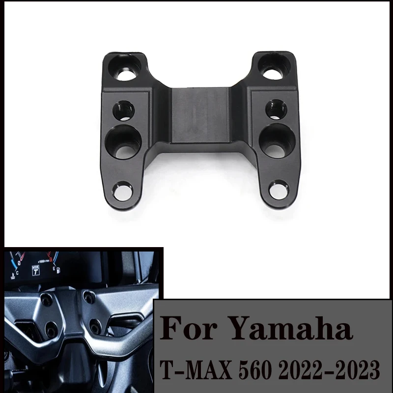 

T-MAX 560 2022 2023 New Motorcycle Handlebar Riser Handle Bar Raiser Clamp Backs Black For Yamaha TMAX 560 T-MAX560 TMAX560