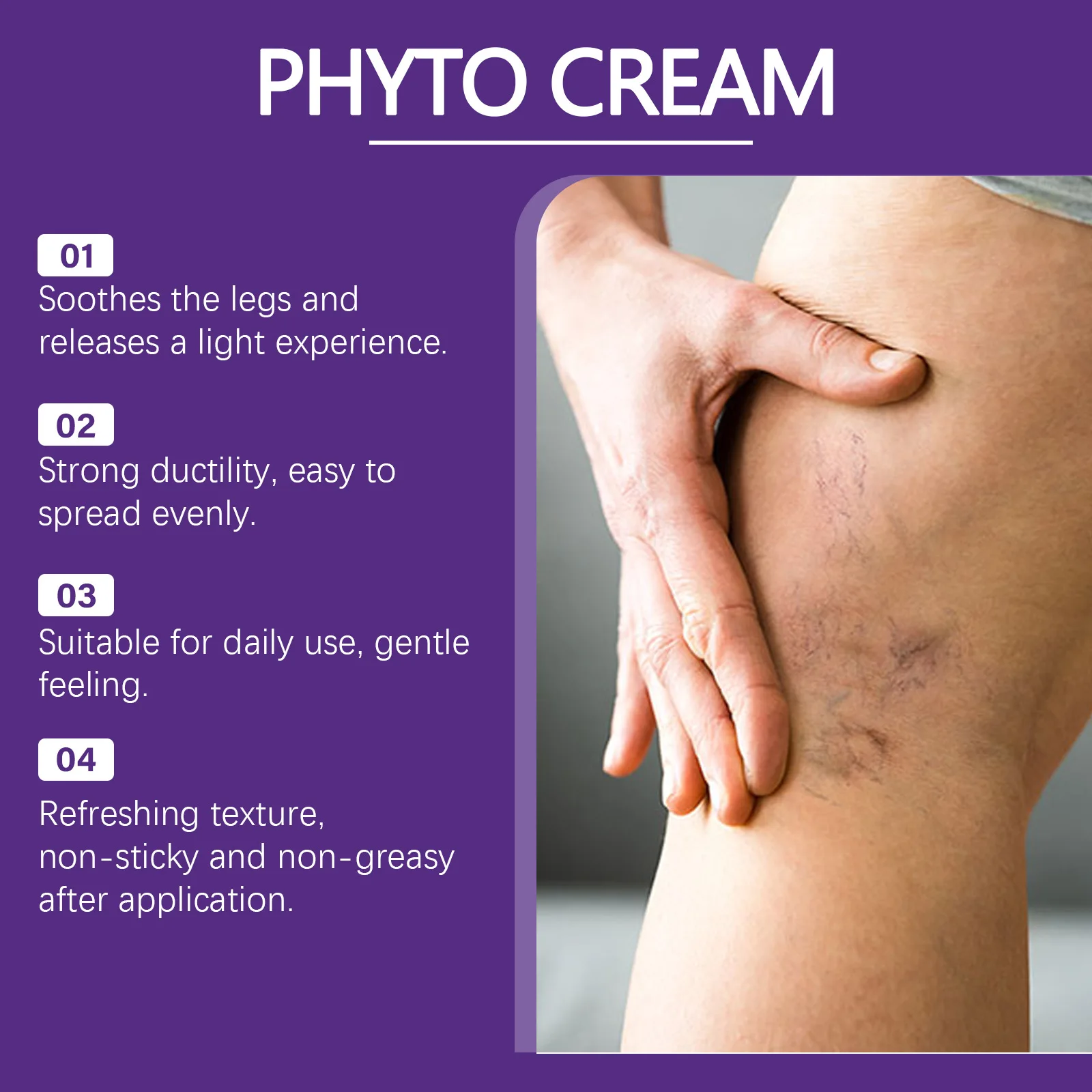 

XIMONTH Leg Care Moisturize Cream Relieve Discomfort Improve Roughness Enhance Elasticity Deep Hydration Thigh Nutritional Cream