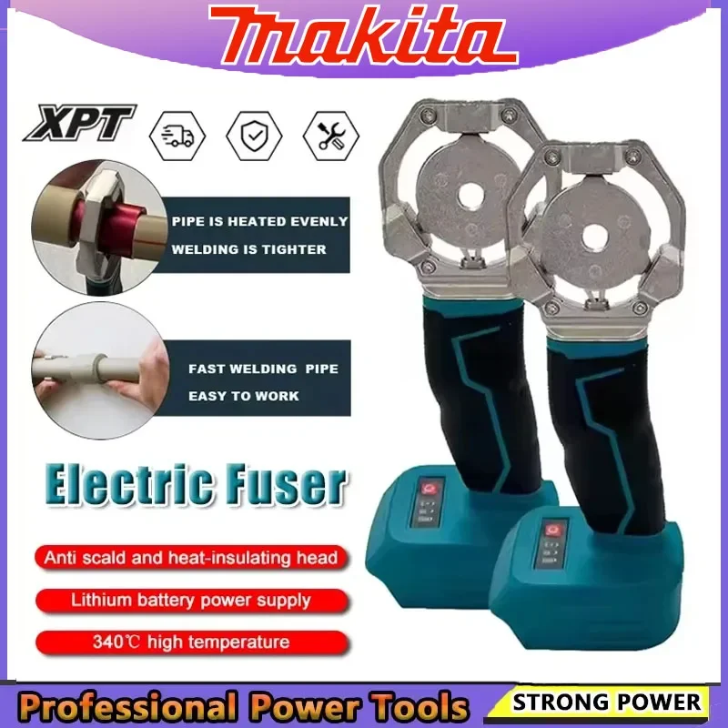 

Электрический сварочный аппарат Makita, беспроводной термофиксатор, PPR, полиэтиленовый паяльник, пластиковая трубка, полипропилен, нагрев, термоплав для батареи 18 В