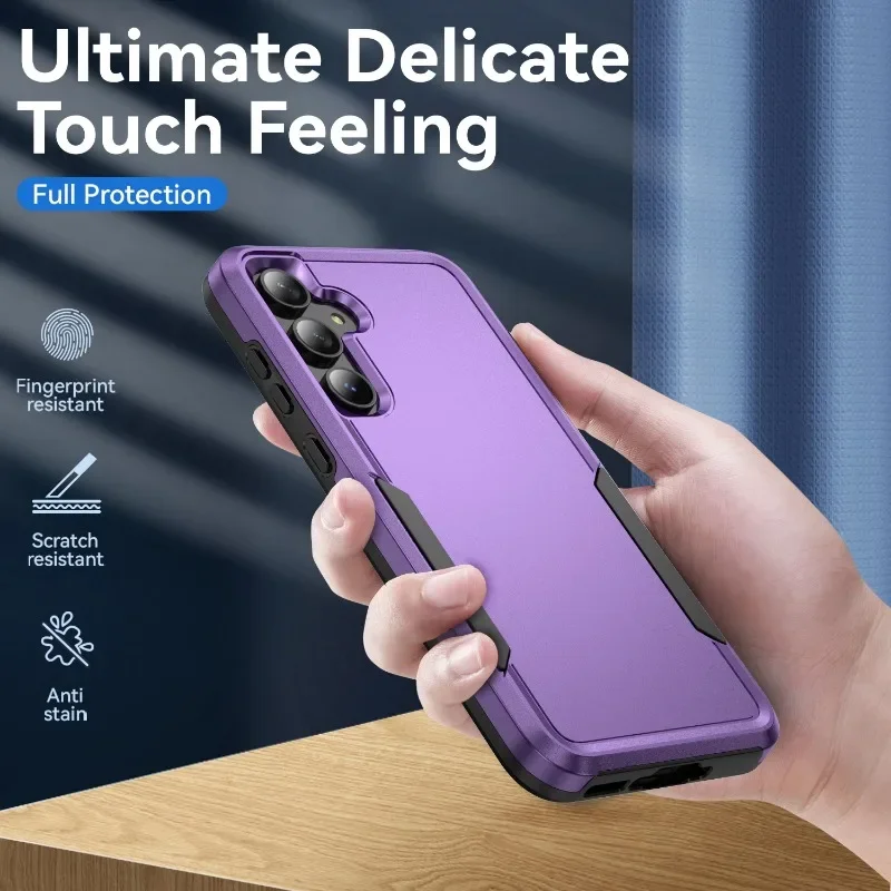 Luxury Armor Shockproof Mobile Phone Case for Samsung  A05S 14 54 35 32 52 72 12 13 33 53 73 Soft and Hard Double Protection