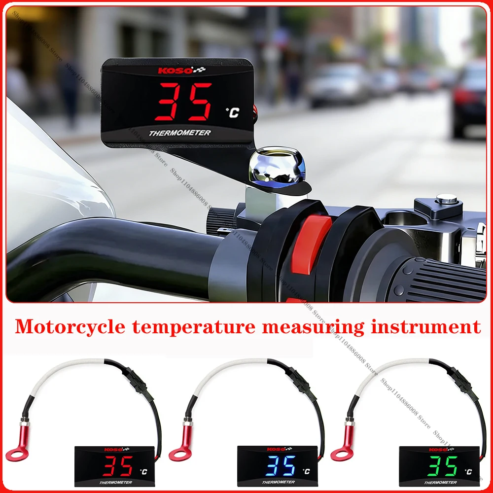 

KOSO Motorcycle cylinder head temperature measuring instrument mini digital sensor for nmax125 XMAX250 300 NMAX Universal Gaug