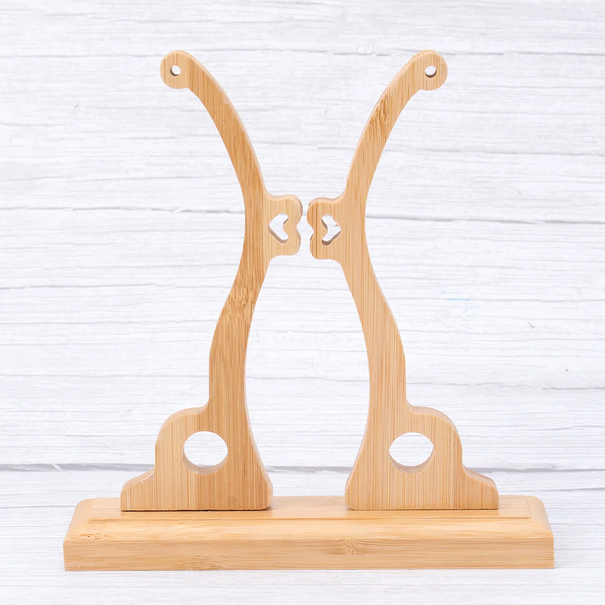 

1pc Solid Wood Round Fan Stand Retro Chinese Art Display Base for Handheld Fans Decorative Mini Model Home Ornament