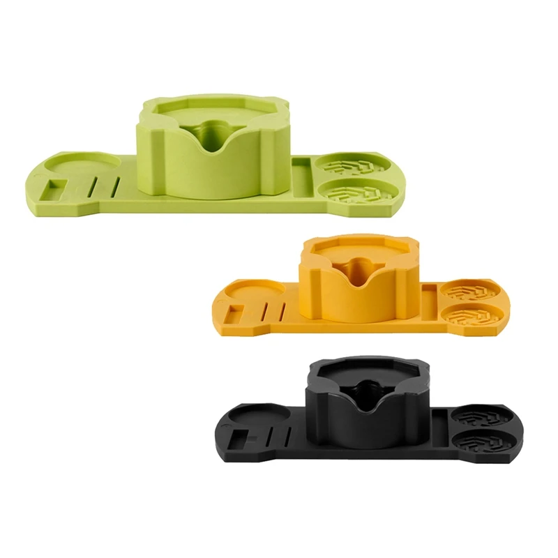 

A13R-Espresso Tamper Station Base 51/54/58Mm Universal Silicone Handle Dispenser Powder Dispenser Needle Seat Support