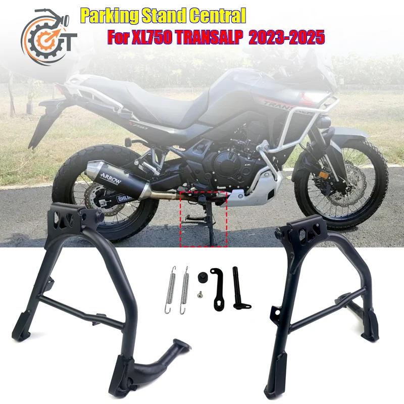 XL 750 Motorcycle Center Kickstand Central Parking Stand Foot Support Bracket Steel Rack Fit For HONDA XL750 TRANSALP 2023-2025