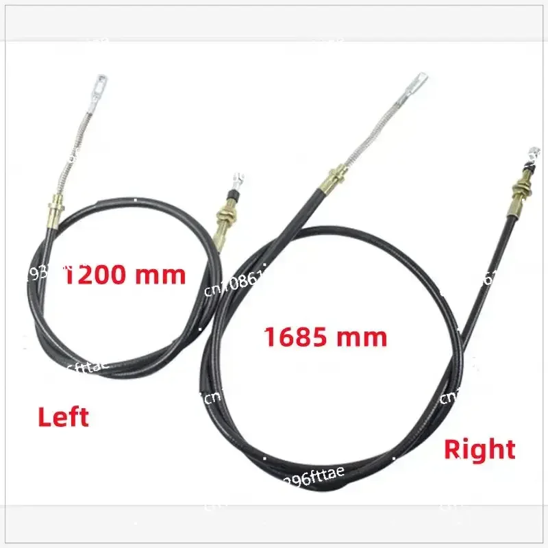 2Pcs/Set Hand Parking Brake Cable Stay Wire Left 1.20m Right 1.685m for Tailift Forklift 92512128 92512129 FD20-35