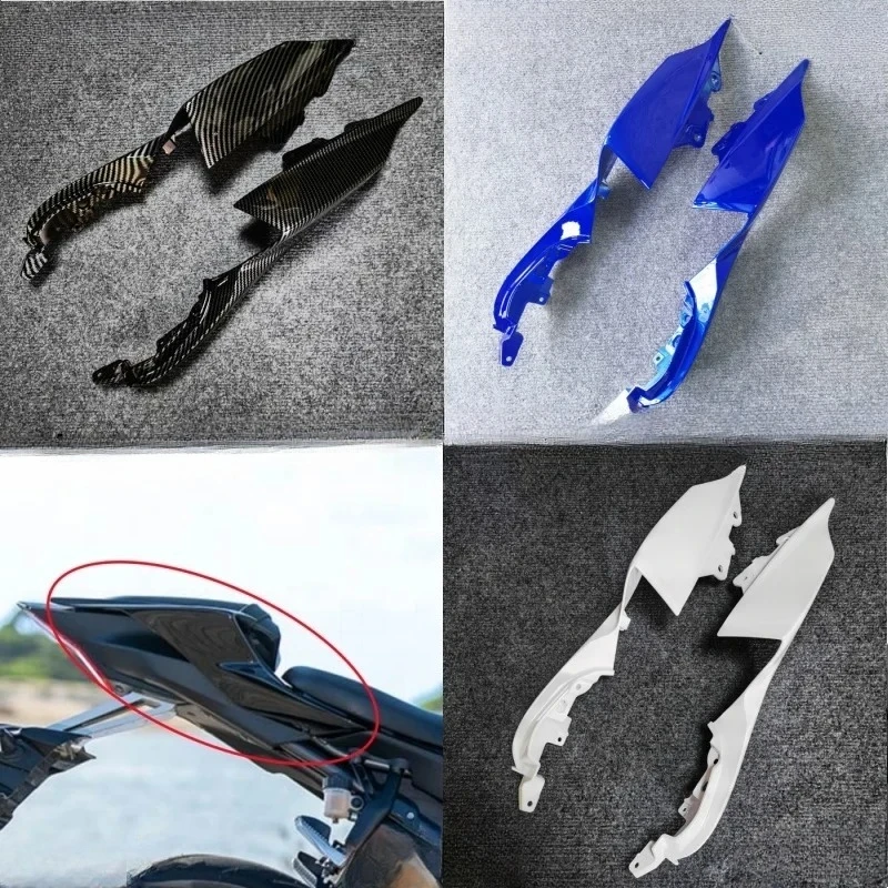 ملحقات الدراجة النارية مناسبة لـ YZF-R7 YZF R7 YZF R7 2022 2023 2024 ، غطاء مقعد الركاب الخلفي لوحة جانبية هدية