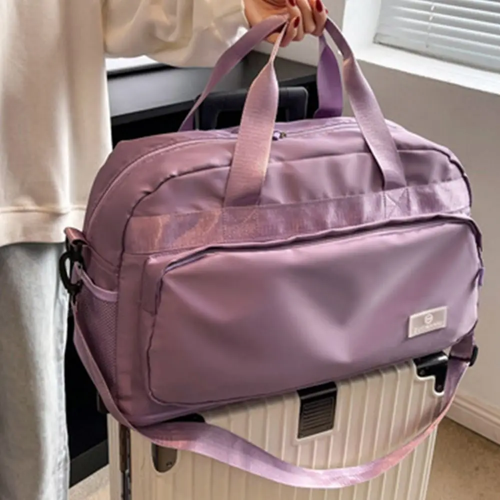 توسيع حقيبة السفر القماش الخشن سعة كبيرة Crossbody حقيبة أمتعة السفر فصل جاف رطب دائم المرأة اللياقة البدنية حقيبة يد