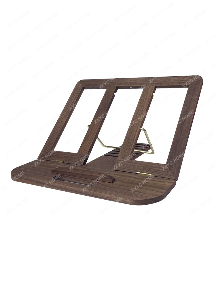 

Solid wood laptop bracket Hollow heat dissipation lifting Foldable vertical wooden flat bracket