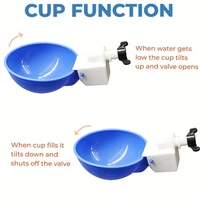 5/10Pcs Automatic Drinking Bowl Chicken Drinker Hanging Water Cup Nipple Feed Birds Water Bowl Drinker Cups for Backyard Poultry 4