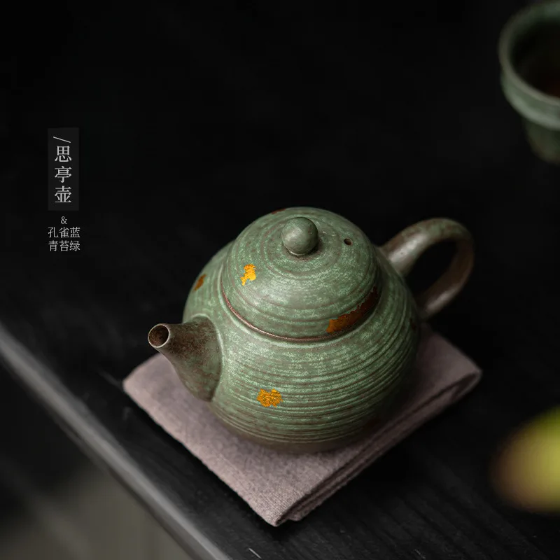 

Old Rock Mud Shiting Pot Retro Bronze Glaze Teapot Home Tea Set Can Be Raised to Brew A Single Pot of High-grade Tea