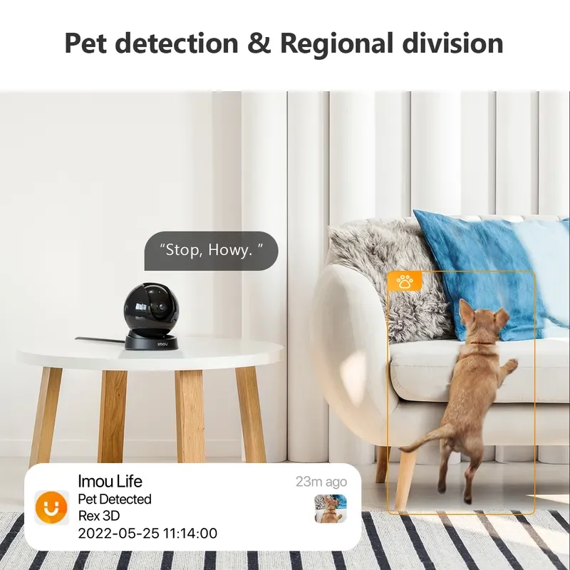 IMOU IP Camera for home Rex 3D 5MP/3MP Indoor Human & Pet Detection Smart Home Two-way Talk 360º WIFI Camera Night Vision