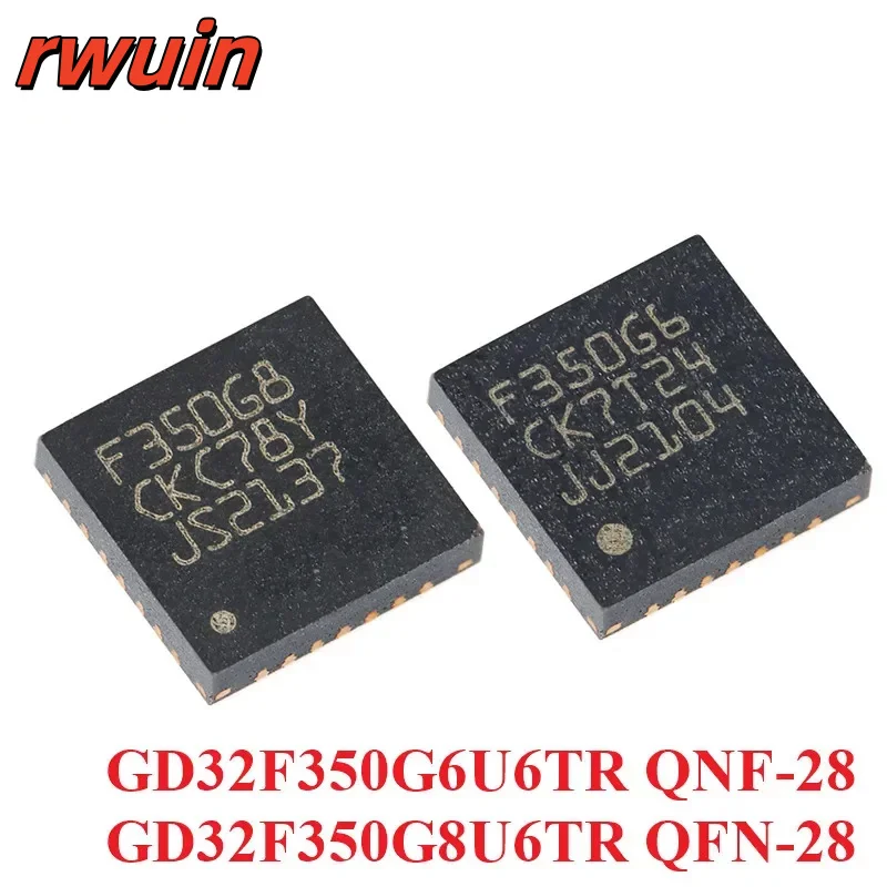 GD32F GD32F350 GD32F350G6U6TR GD32F350G8U6TR 350G6U6 350G8U6 QNF-28 QFN-28 ARM Cortex-M4 32-bit Microcontroller MCU IC Chip