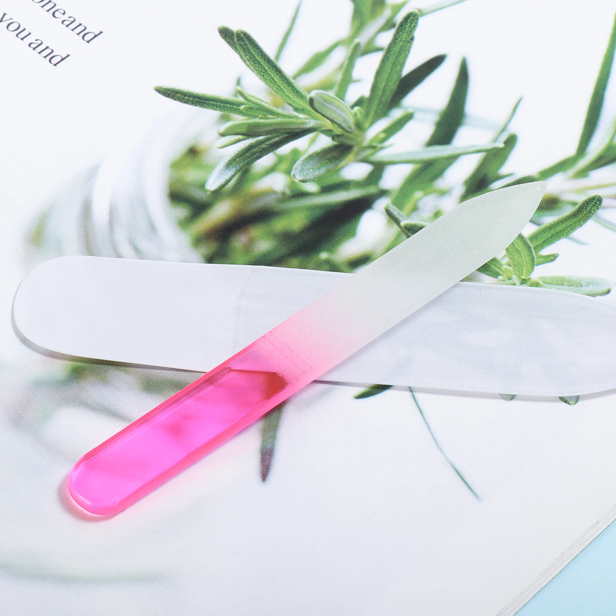 6 قطعة ملفات الأظافر المهنية الكريستال والزجاج مبرد أظافر كتلة 9 سنتيمتر مسمار الرملي الملفات المحمولة مانيكير أداة الملحقات