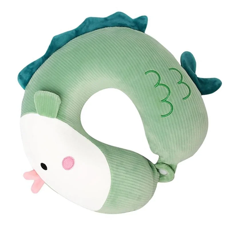 MACH-For Kids หมอนรองคอสำหรับเดินทางบนเครื่องบิน ลายการ์ตูนน่ารัก หมอนรองคอเมมโมรี่โฟมเพื่อความสบาย