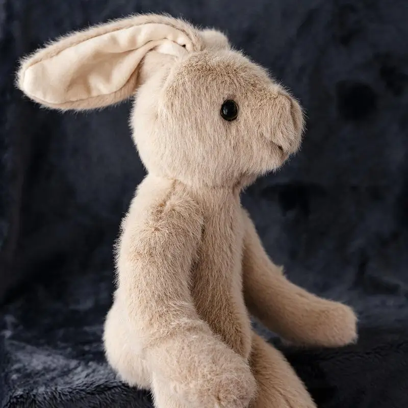 Plush Bunny Stuffed Animal Cuddly Bunny Plushie Soft Rabbit Doll Kids Bedtime Friend For Graduation Season Children's Day