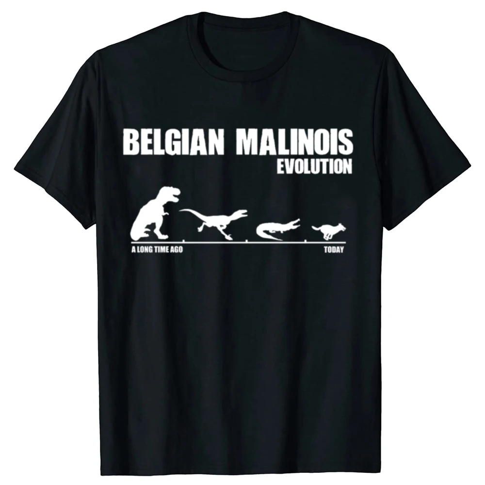 Funny Belgian Shepherd Dog Maliraptor Graphic T-shirts Men Women's Fashion Casual Tshirt 100% Cotton Loose Oversized T Shirt