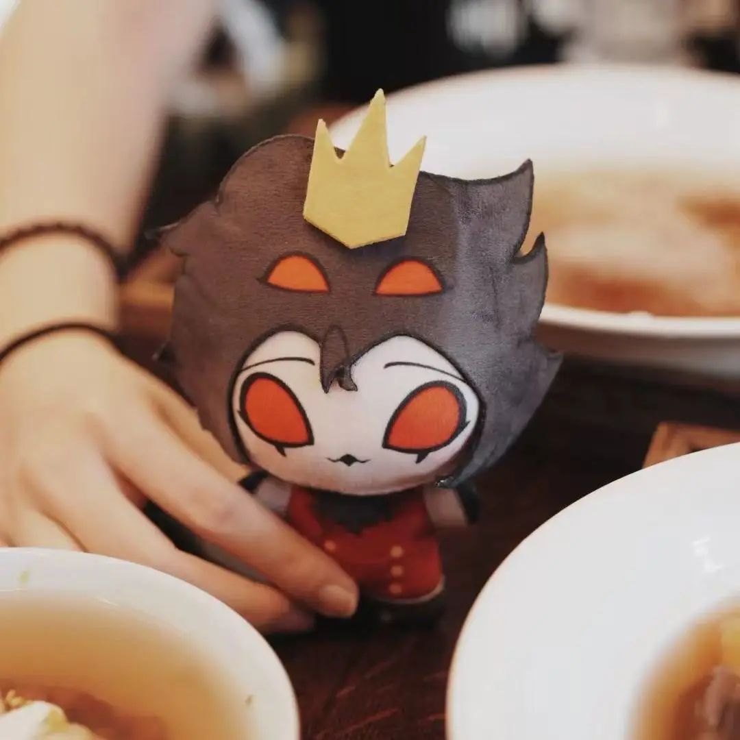 Pluszowa lalka Stolas z Helluva Boss, 10 cm, urocza lalka z nadrukiem Nunu, bawełniana lalka, zawieszka do plecaka, breloczek, dekoracja, pluszowa zabawka, prezent na Boże Narodzenie.